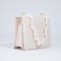 Bag women of artificial leather messenger with a chain, 14 × 20 cm, milk color