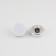 A set of plastic buttons on the leg, d = 15 mm, 10 pcs, matte, white/silver color