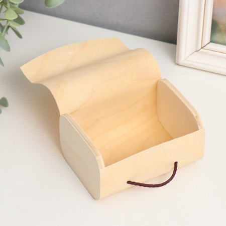Casket Wood under the painting chest "Subtry sheet" 11x8x6 cm-2
