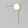 Wall lamp EUROSVET Fredo 40035/1, E14, 1x60W, 500x155x500 mm, brass color