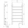 Electric towel Domoterm 109-6, 400x800 mm, right, black matte