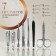 Manicure set, 7 items, in case, color mix