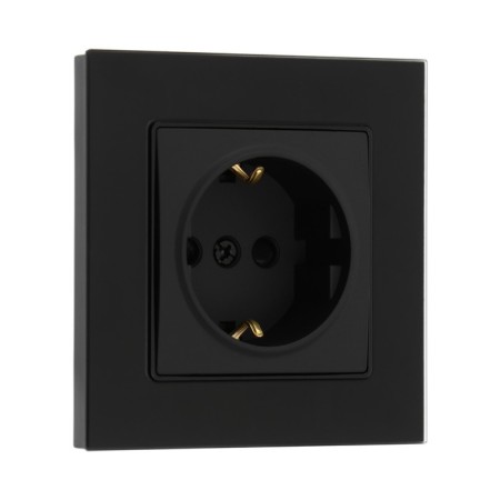 Single Tot Matte Glass, 16 a, hidden, with salary, glass, black-1