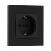 Single Tot Matte Glass, 16 a, hidden, with salary, glass, black