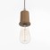 Suspension lamp "Claud" cylinder2 1x40W E27 white 5x6.5x95cm