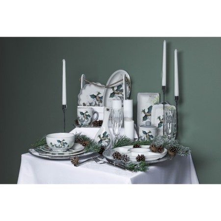 Serving share "Dracosha", 28 × 12 × 3.2 cm, white color-6