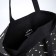 Shoper is bilateral, without fastening, external pocket, black color