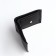 Male purse without fastening, department for cards, coins, black color