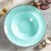 Turquoise pasta plate, 500 ml, d = 25 cm, turquoise color