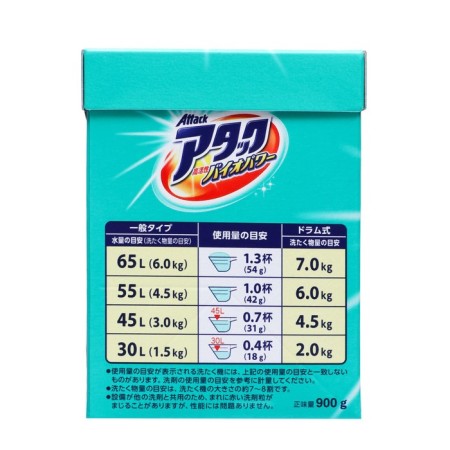 Attack BioEx washing powder, universal, concentrated, spare block, 900 g-3