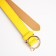 Building belt, width 2.5 cm, metal buckle, yellow color