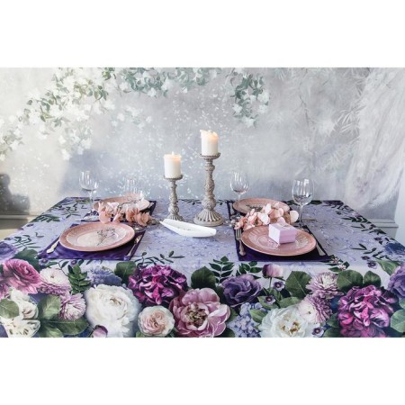 Set of table "Ethel" Flower Study, tablecloth 180x150 cm, napkins 40x40 cm-8 pcs, 100% cotton-8