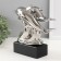 Souvenir ceramics "Dolphins on the waves" silver 7.3x22x23 cm