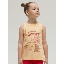 T -shirt for girls, height 104 cm, yellow color