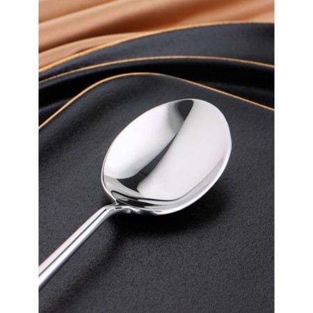 Tablespoon "Thornebury", length 21 cm, thickness 7 mm, silver color-1
