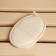 Lufa washcloth, oval sponge with cotton, 16x11 cm