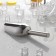 Stainless steel for ice and bulk products, 21 × 8 cm, handle 9 cm, chrome color