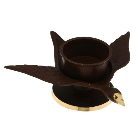 Swan Climber Brass 13x13x5 cm-3