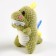 Soft toy "dinosaurus" on a suction cup, 12 cm, color mix