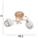 Velma chandelier 2x40W E27 Gold Model: 2600549