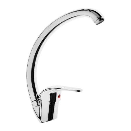 Kitchen mixer "Amur" by 2010-02 s x. TYE-2109, single-leaf, pour length 150 mm, chrome