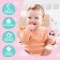 Musical toy "Funny Mishutka", sound, light, pink color