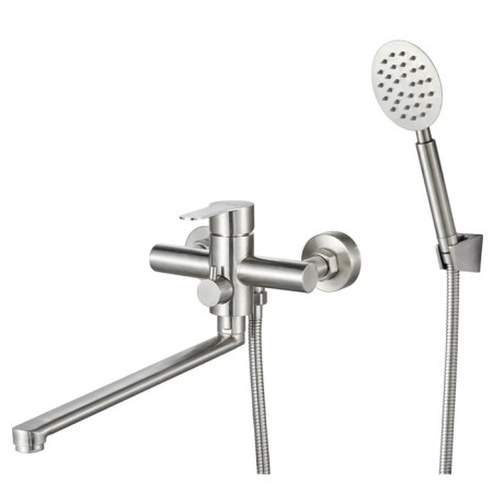 Bath mixer RMS SUS124-006EP, single-leaf, with shower watering can, chrome
