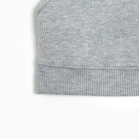 Top female shortened Mist Old School size 46, gray color-7