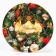 Disposable paper plate "Happy New Year", New Year's