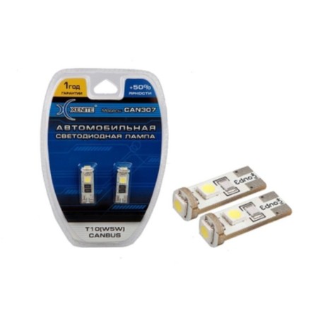 LED lamp Xenite Can307 12V, T10/W5W Canbus, brightness +50%, 2 pcs-1