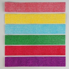 A set of figures from EVA with sparkles, 30 pcs., Mix color