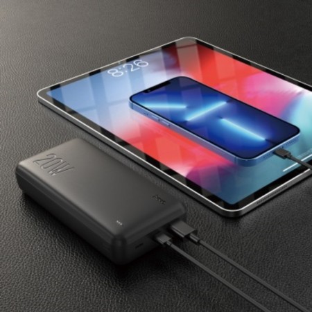 External battery Hoco J87A, 20,000 mAh, 1 USB, 1 Type-C, 3 A, display, black-5