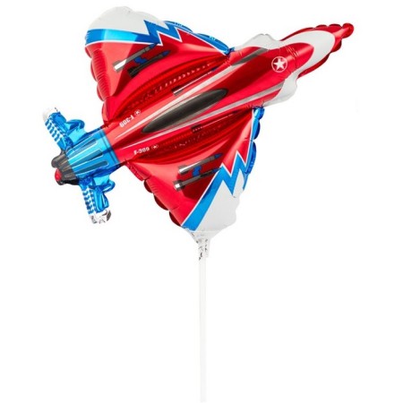 Foil ball 12 "Fighter" for a stick, the color is red-3