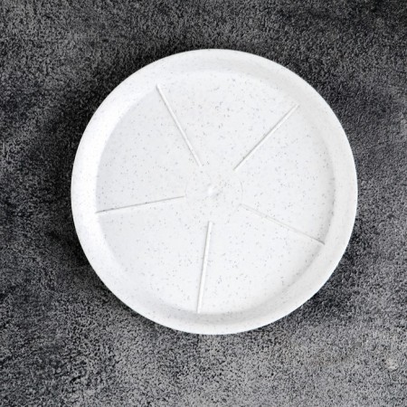 Patron for the pot, d = 9.8 cm, plastic, color marble-1
