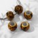 Bead "Paints", 1.3 × 1, brown color