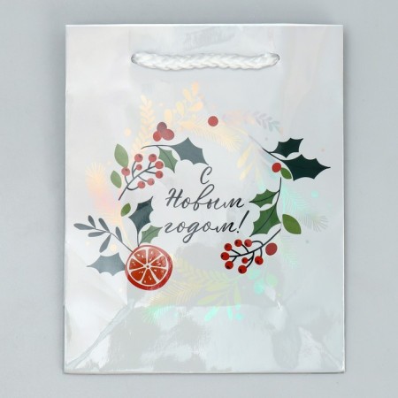 The holographic package "New Year's miracle", S 12 x 15 x 5.5 cm, New Year-5