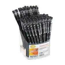 Ballic handle 0.5mm rod blue, black body with a pattern, barcode on a piece