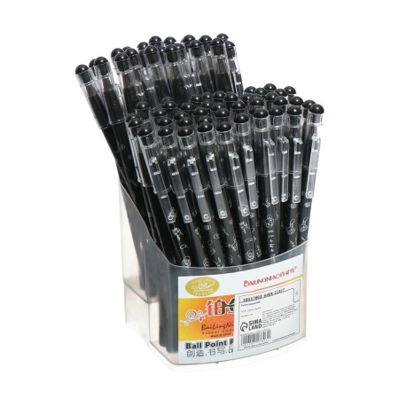 Ballic handle 0.5mm rod blue, black body with a pattern, barcode on a piece