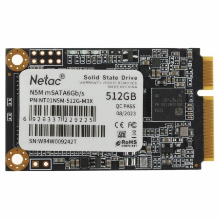 SSD NETAC MSATA 512GB NT01N512G-M3X N5M MSATA