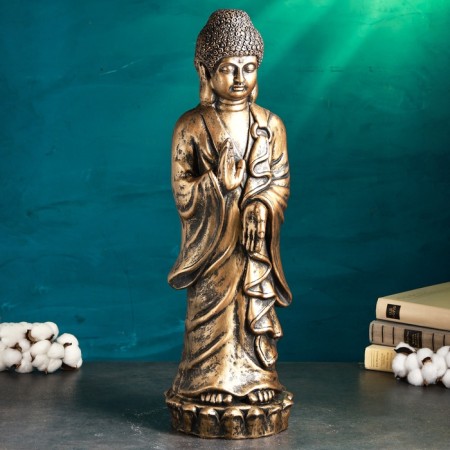 Figure "Buddha" 16x17x63cm, bronze-1