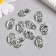 Decor for creativity Metal "Skull with Flower" silver 2.1x1.2x0.4 cm