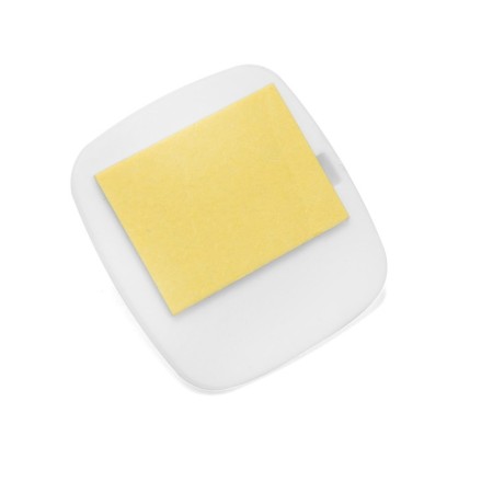 Holder self -adhesive tundra krep, 45x45 mm, square, white, 3 pcs.-6