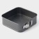 The form for baking the share "Elin. Square ", 20 × 6.5 cm, removable bottom, anti -stick coating, black color