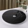 Glass stand for the cake rotating shares "Black", d = 32 cm, black color