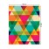 Groundpress on the table "Pattern with triangles", rectangular, oxford, size 145x180 cm