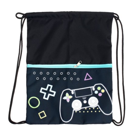 School standard, 36 x 26 x 16 cm, + bag for shoes 40 x 32 cm, calligrata n "Game", black-14