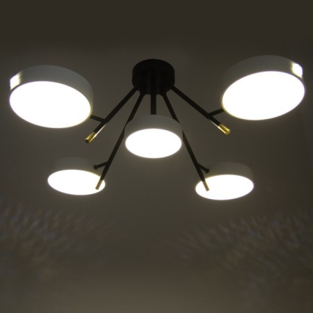 Luga "Lag" 5XLED 120W 3000-6000K black and white 81x81x30 cm Bayerlux-4