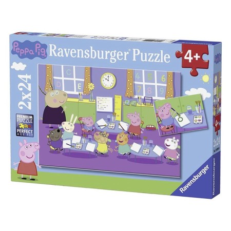 Ravensburger puzzles set “Poppa Pig at School”, 2 pieces, 24 elements