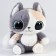 Soft toy "cat", 23 cm, gray color