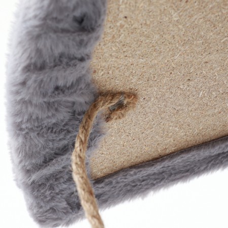 Animal house corner, jute, 35 x 35 x 64 cm, gray-4